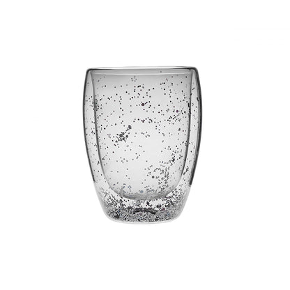 CHRISTMAS FUN GLASS SILVER GLITTER
