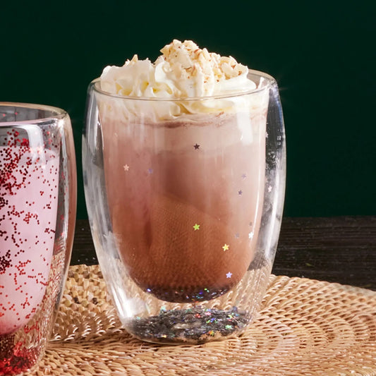 CHRISTMAS FUN GLASS SILVER STAR