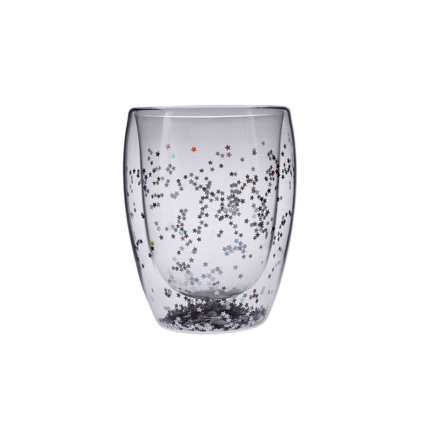 CHRISTMAS FUN GLASS SILVER STAR