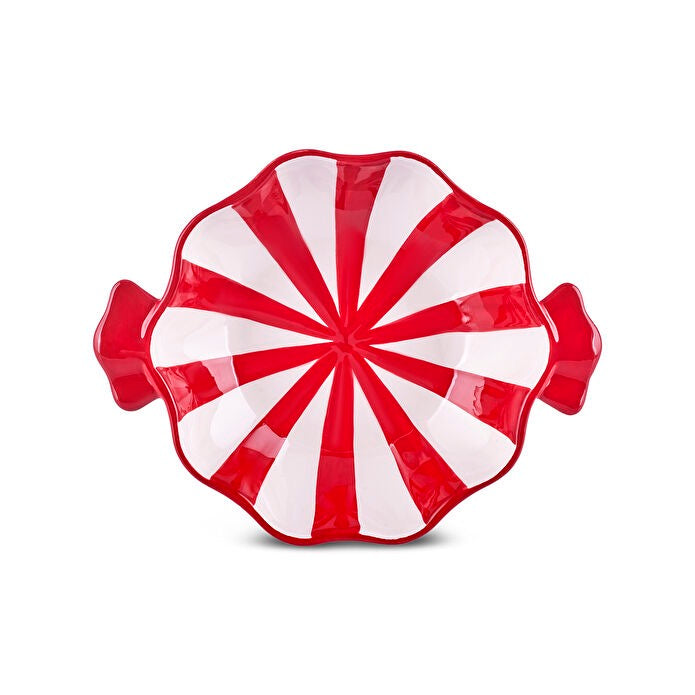CHRISTMAS CANDY TWIRLY PLATE
