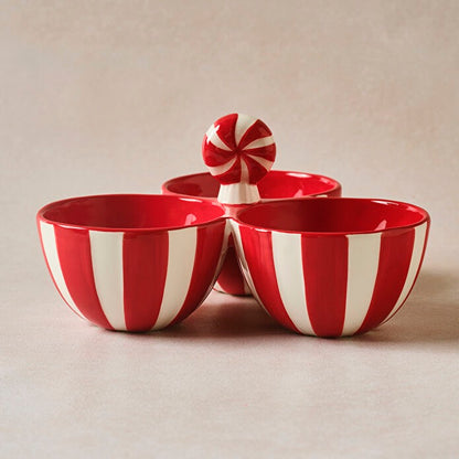 CHRISTMAS CANDY SNACK BOWL