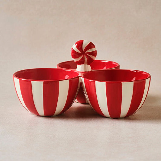 CHRISTMAS CANDY SNACK BOWL