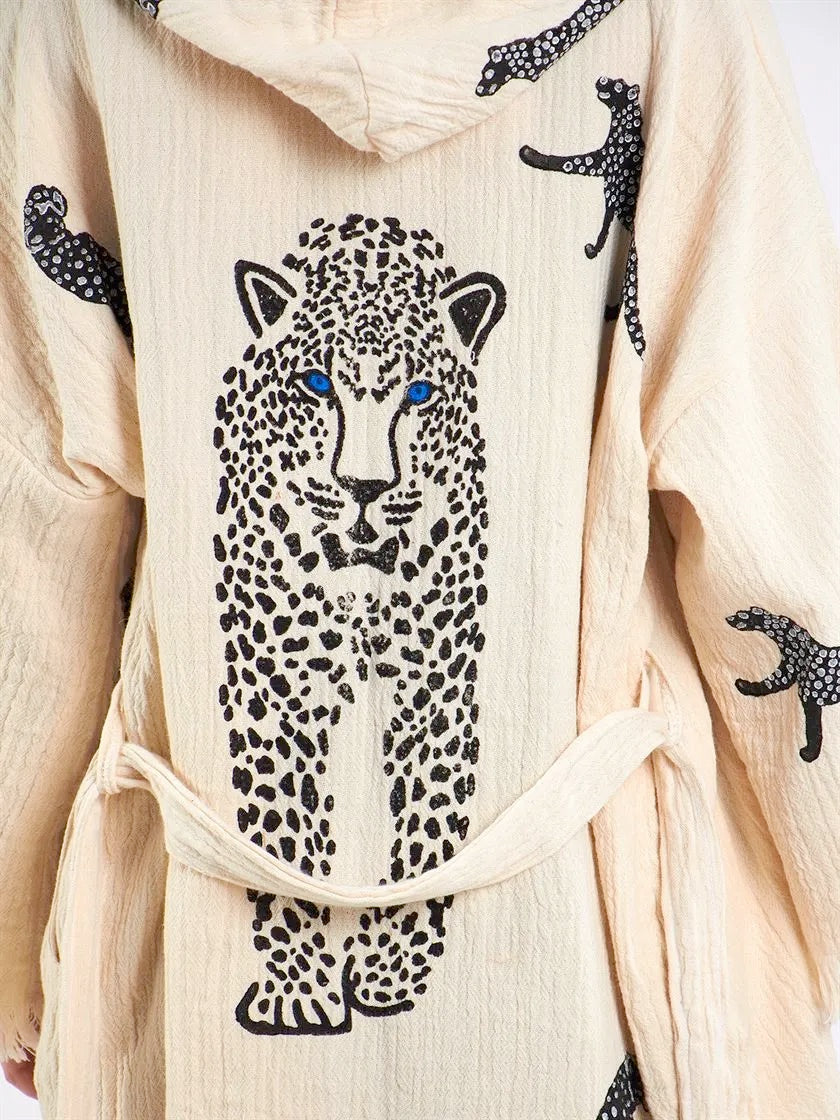 LEOPARD MINI KIMONO