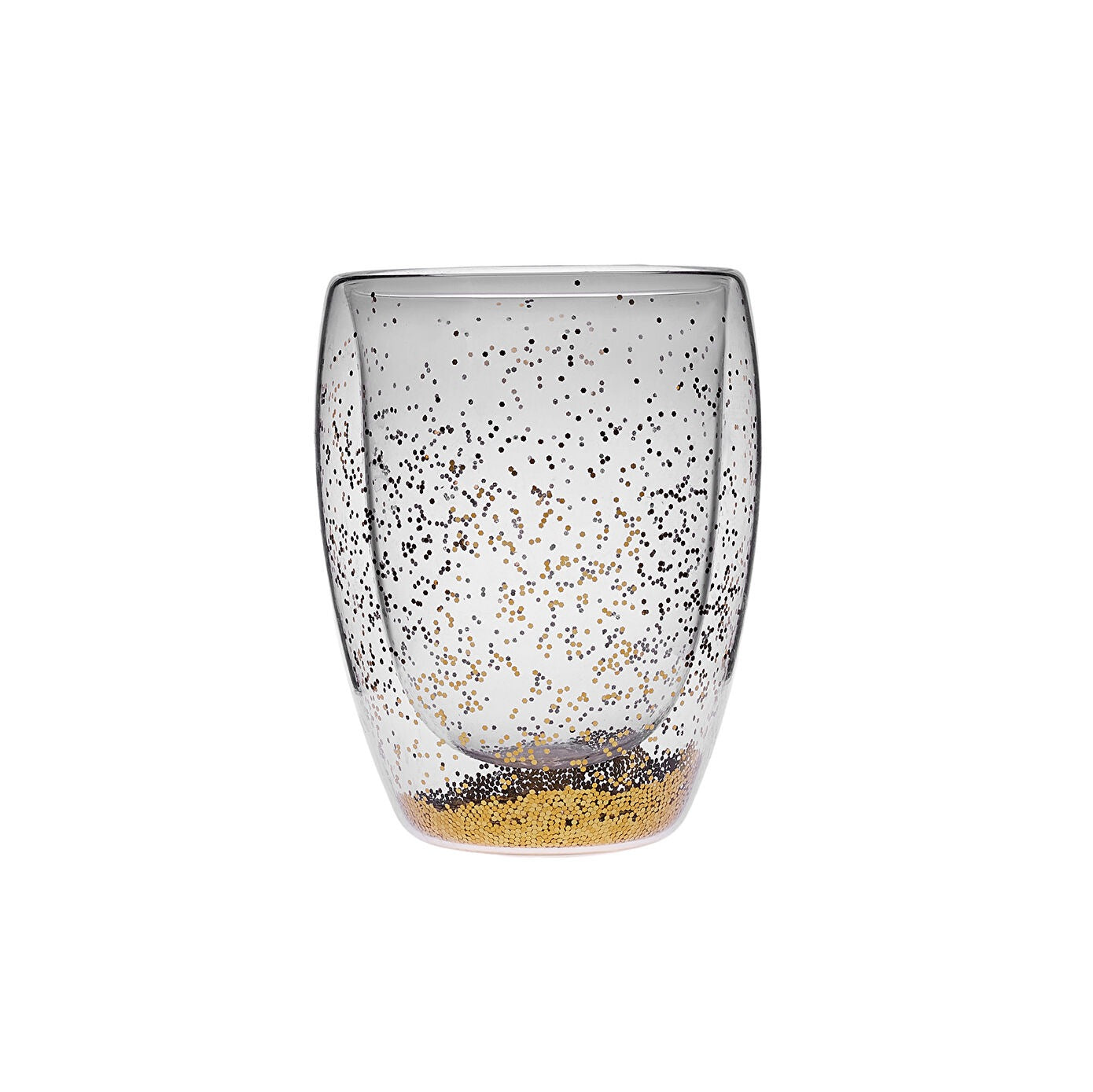 CHRISTMAS FUN GLASS GOLDEN GLITTER