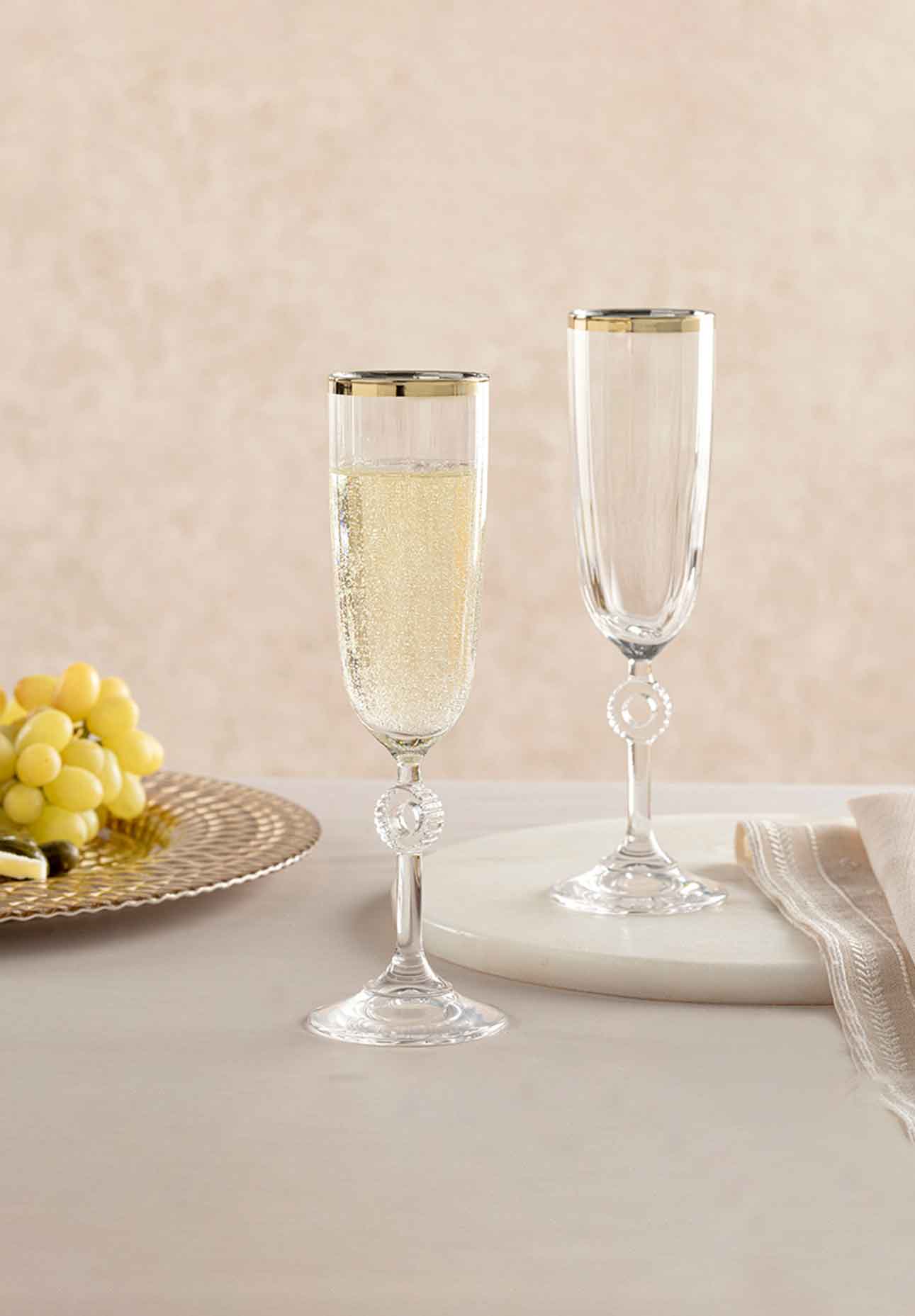 Dilek Champagne Flutes (Set of 2)