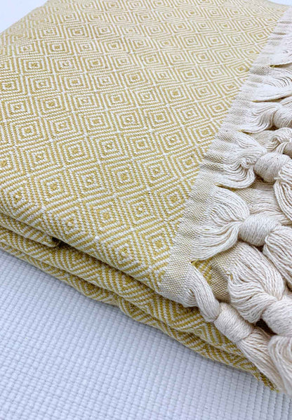 Dalyan Throw Mustard