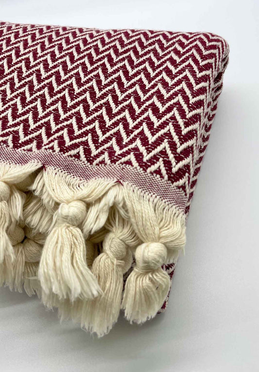 Maira Throw Burgundy