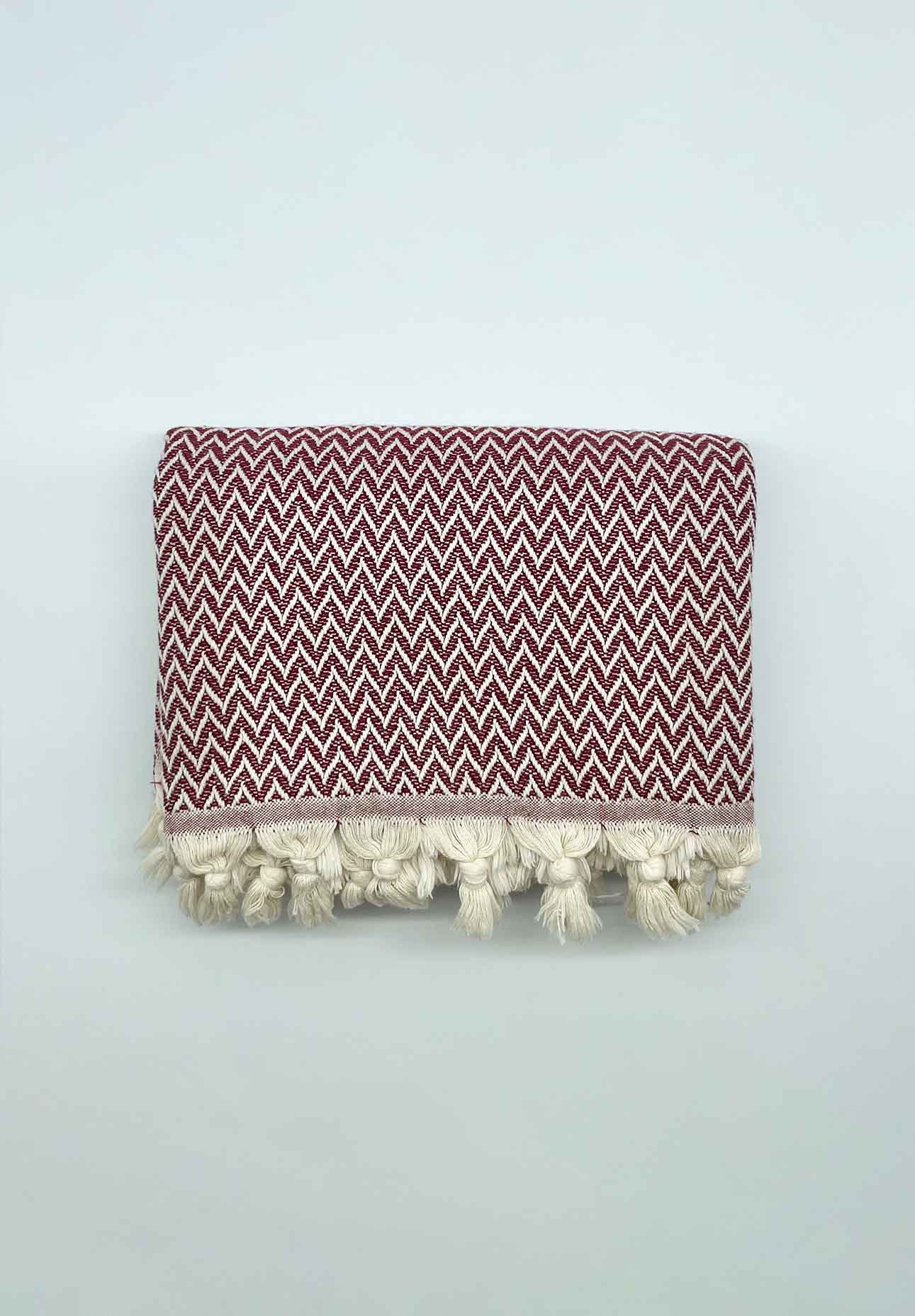 Maira Throw Burgundy