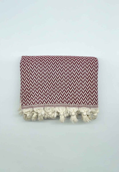 Maira Throw Burgundy